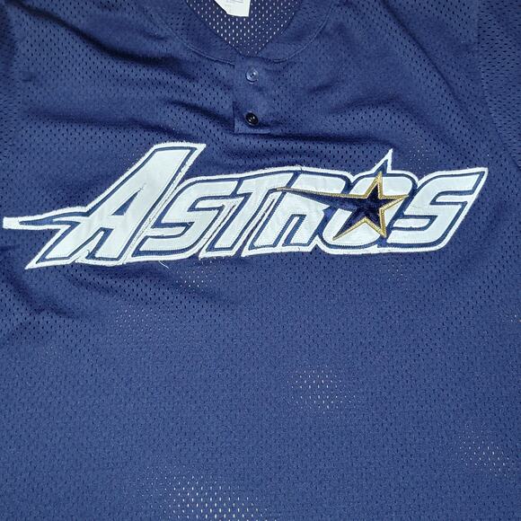 VINTAGE Majestic Houston Astros Mesh Batting Practice Jersey (mid-1990s) - Large - Picture 2 of 9